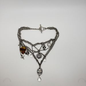 Vintage Multi Layers Charm Necklace